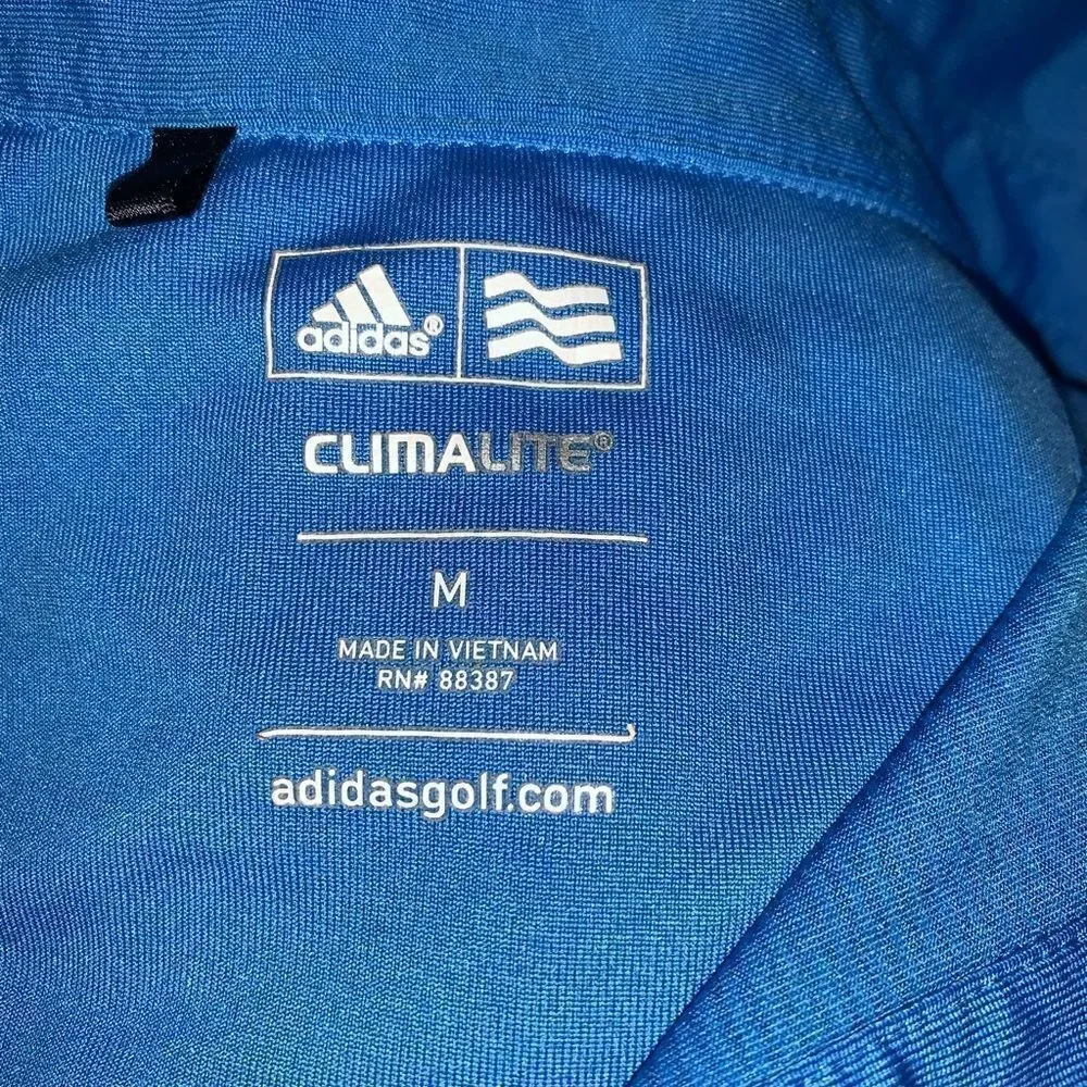 Adidas blue golf polo shirt size M
